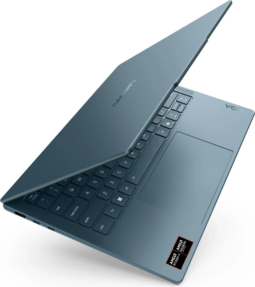 Laptop Lenovo Yoga Slim 7 14AKP10 Copilot+ PC, AMD Ryzen AI 5 340, 16 GB RAM, 512 GB SSD, 14" WUXGA, Teal