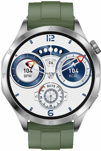 Smartwatch NoName PSMART20S 1.43\" IPS, GPS, NFC, 270mAh, 360x360, jeshile, me rrip shtesë
