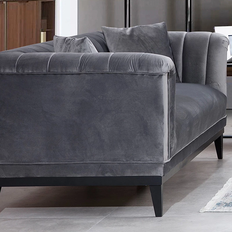 Divan treshe PWF-0541 kadife anthracite 255x89x79cm