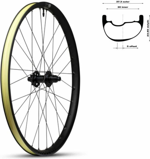 Rrotë e pasme biçiklete WTB për meshkuj, e zezë