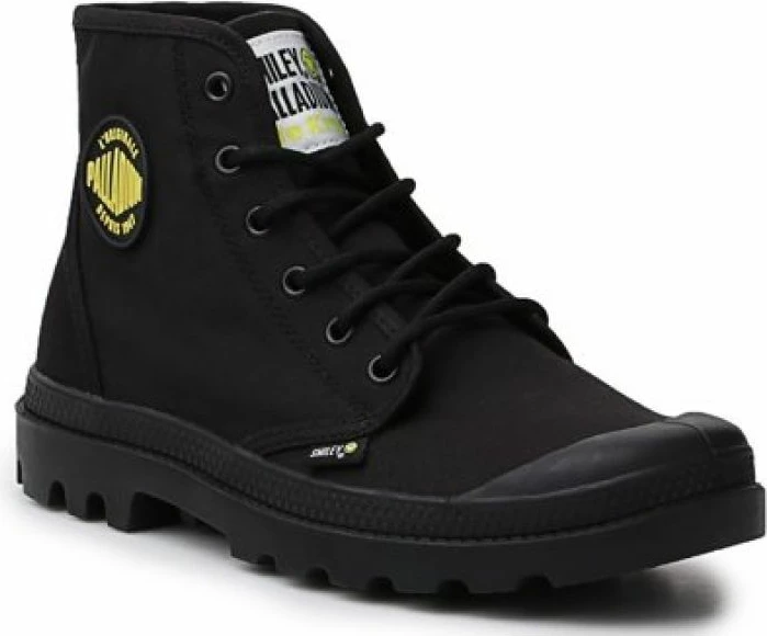 Këpucë Palladium Hi Be Kind për femra, të zeza