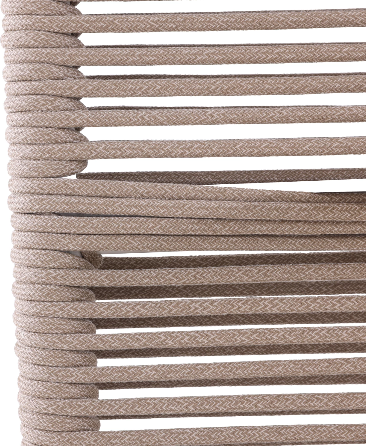 Ndarës dekorativ DELANOR, alumin ngjyrë fildishi, litar bezhë, 120x178.5cm