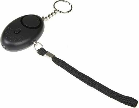 Alarm personal GUARD me dritë LED, i zi