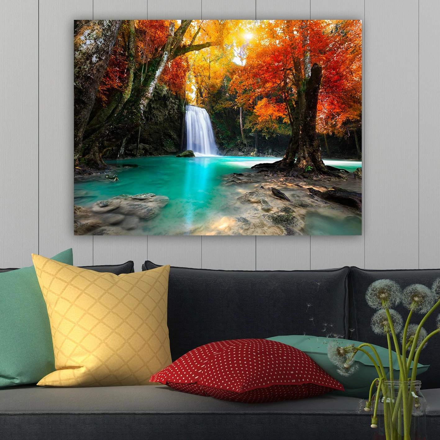 Pikturë dekorative në kanavacë, shumëngjyrëshe, 70x100cm, 268565777_70100