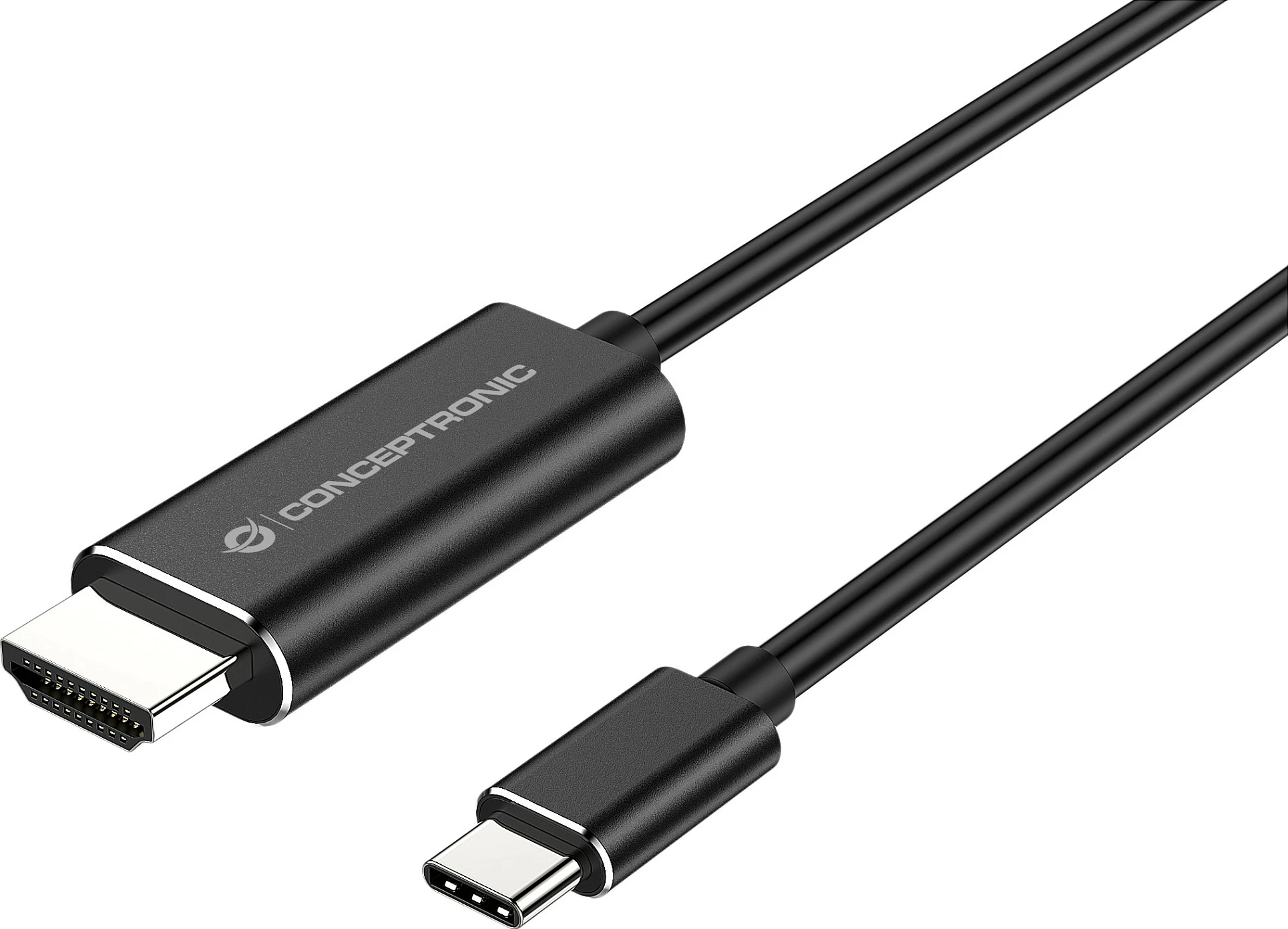Kabllo Conceptronic ABBY USB-C në HDMI, 2 m, 4K 30Hz, e zezë