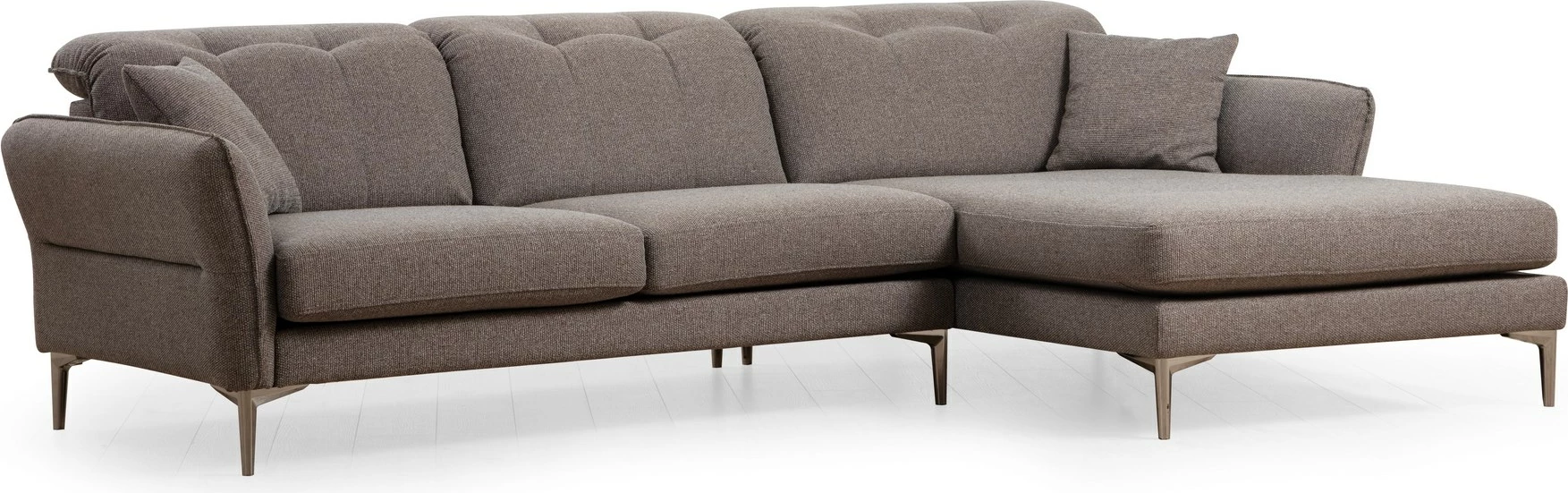 Këndare Atelier del Sofa, këndore e djathtë, ngjyrë gri