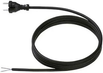Kabllo rryme Bachmann H07RN-F 2x1.5mm², 3m, e zezë