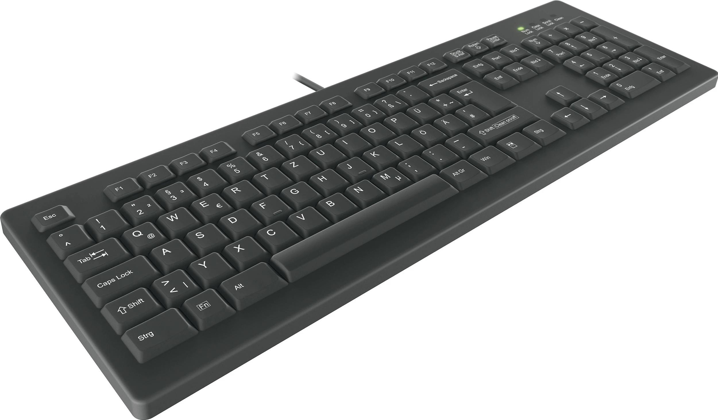 Tastierë Cherry AK-C8100, full-size, USB, membranë, QWERTZ, e zezë