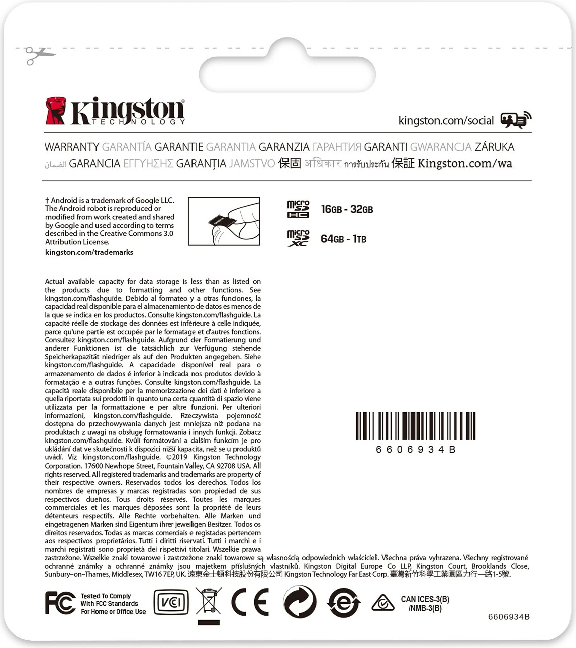 MicroSDXC Kingston Canvas Select Plus 512GB, Class 10, UHS-I, e zezë