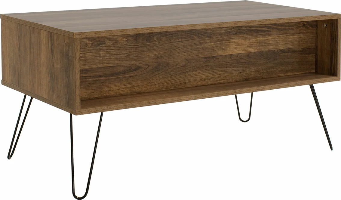 Komodinë tavoline për kafe Boho, ngjyrë arre, 100x50x46cm