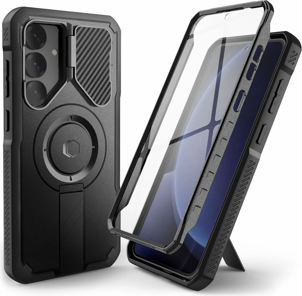 Mbështjellës Tech-Protect Kevlar MagSafe+ për Samsung Galaxy S25 Plus, i zi