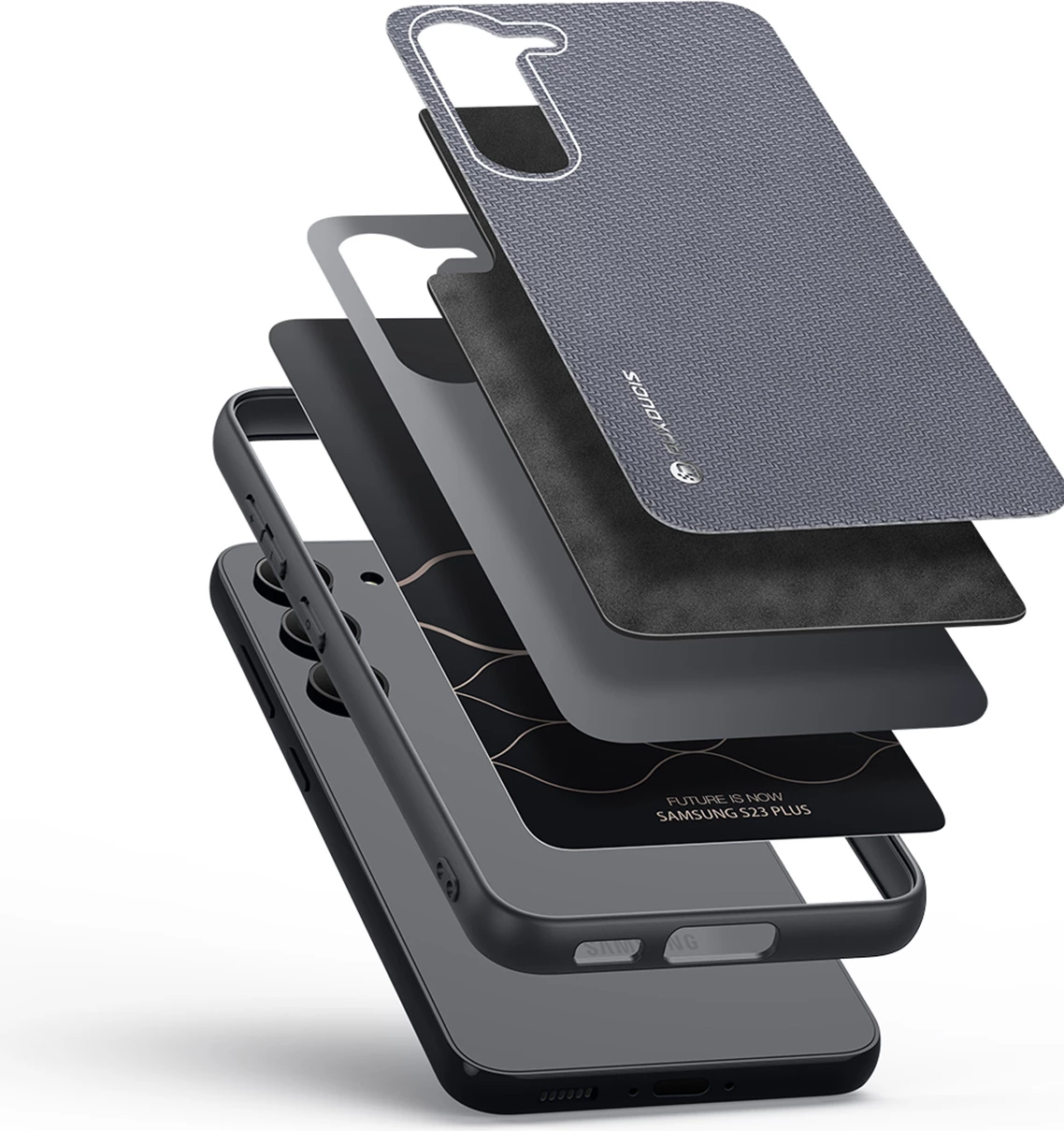 Mbështjellës Dux Ducis Fino për Samsung Galaxy S23+, gri