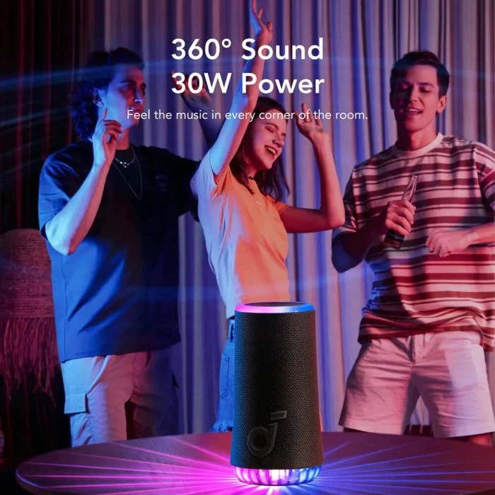 Altoparlant Bluetooth portativ Anker Soundcore Glow A3166G11 30W 360° IP67, i zi