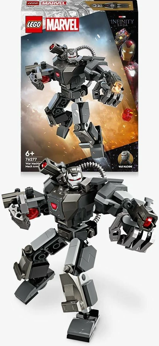 Set ndërtimi LEGO Marvel 76277 War Machine Mech Armour, 154 pjesë, multikolor