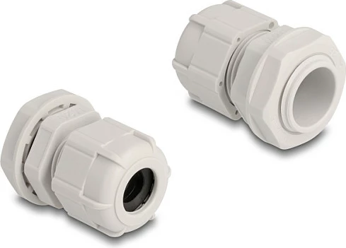 Gland kablloje DeLOCK M20, IP68, për kabllo 6–11 mm, 10 copë, gri