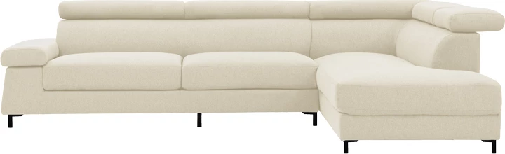 Kënd divani i majtë Gracious, ngjyrë bezhë, 257x178x86cm