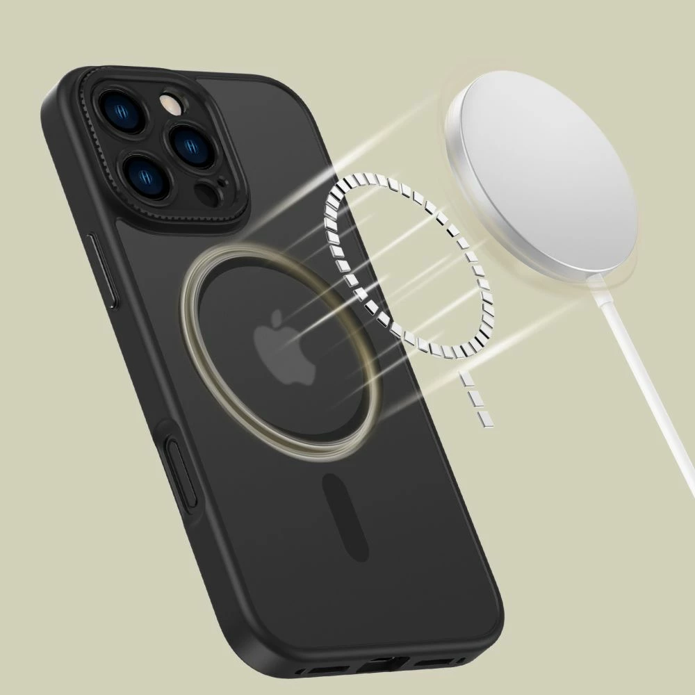 Mbështjellës Tech-Protect MagCam për iPhone 16 Pro Max, MagSafe, gjysmë-transparent