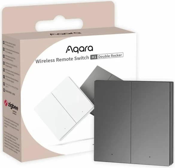 Switch wireless i dyfishtë AQARA H1 WRS-R02-G, Zigbee 3.0, gri