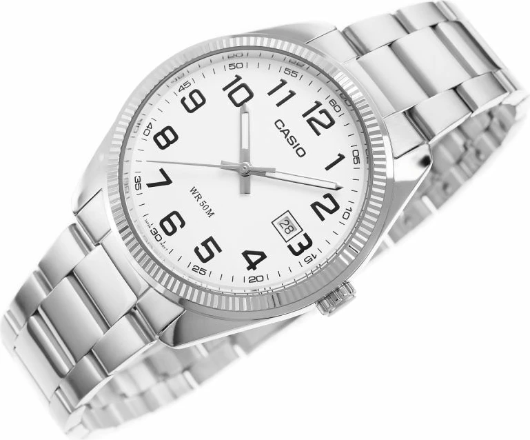 Orë dore për meshkuj Casio, argjend