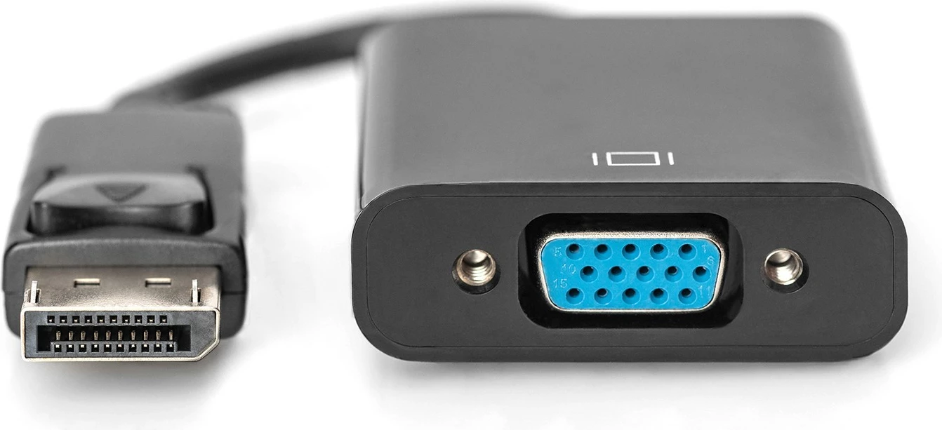 Adapter DisplayPort në VGA Digitus 0.15m, i zi
