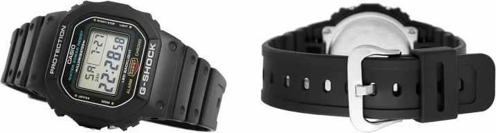 Orë dore për meshkuj Casio G-Shock, e zezë