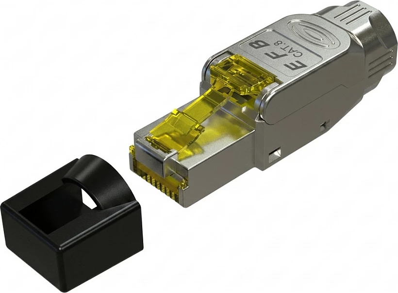 Konektor RJ45 EFB Elektronik Cat 8.1 STP, i montueshëm në terren, bayonet