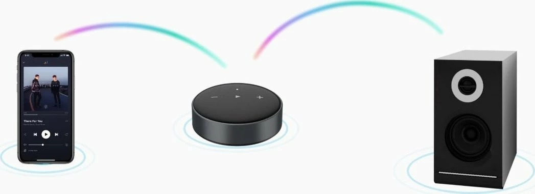 Player streaming rrjeti Arylic WiiM Mini AirPlay 2 Wi-Fi 2.4/5GHz Bluetooth 5.0 DAC Burr-Brown, i zi, set me kabllo