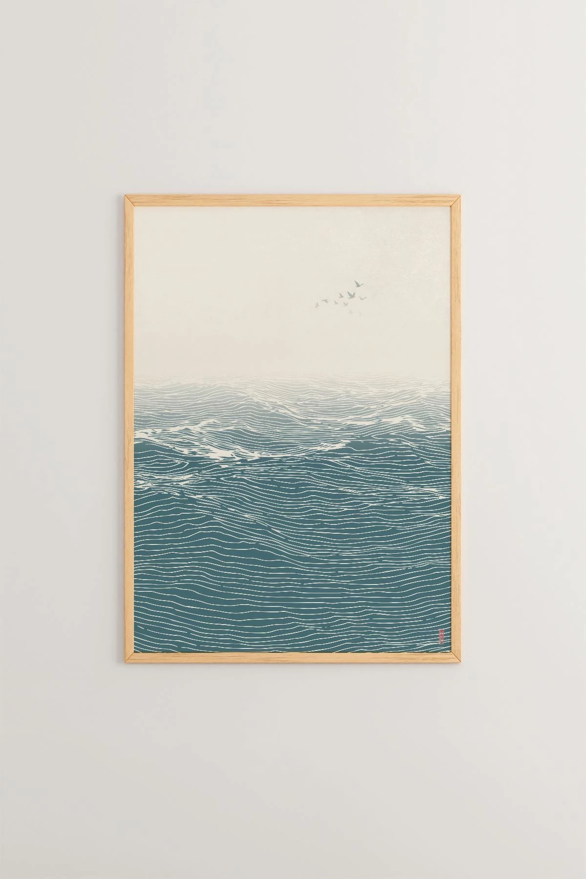 Pikturë dekorative me kornizë, Wallity, Lmnmdl5, shumëngjyrëshe, 33x48cm