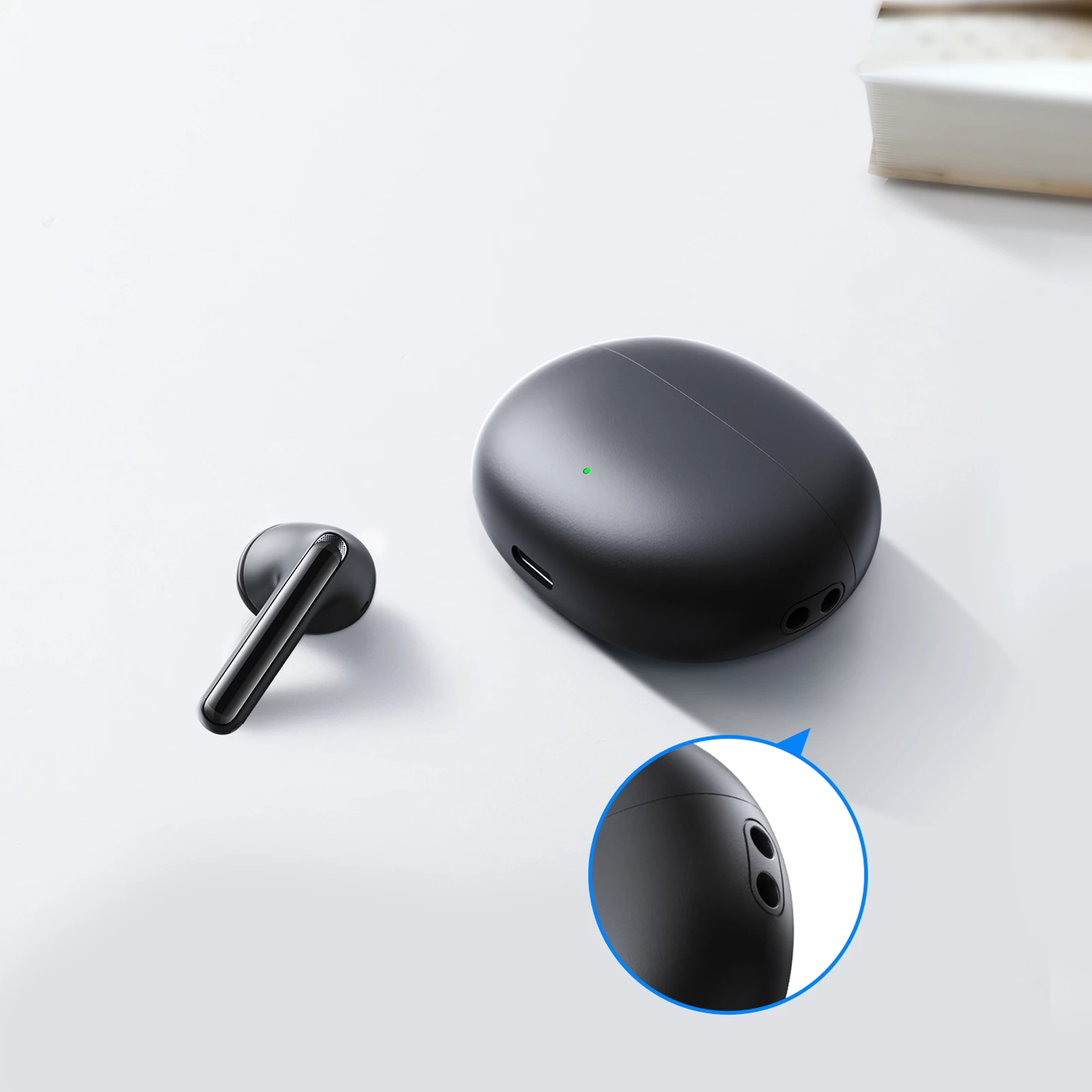 Kufje wireless Joyroom Funpods JR-FB2, Bluetooth 5.3, IP54, të zeza