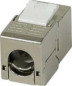Modul Keystone Synergy21 RJ45 CAT6A 500MHz, short, me kapëse kablli, argjend