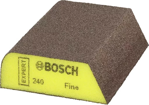 Sfungjer lëmues Bosch Expert S473, grit 240 Fine, verdhë/kafe