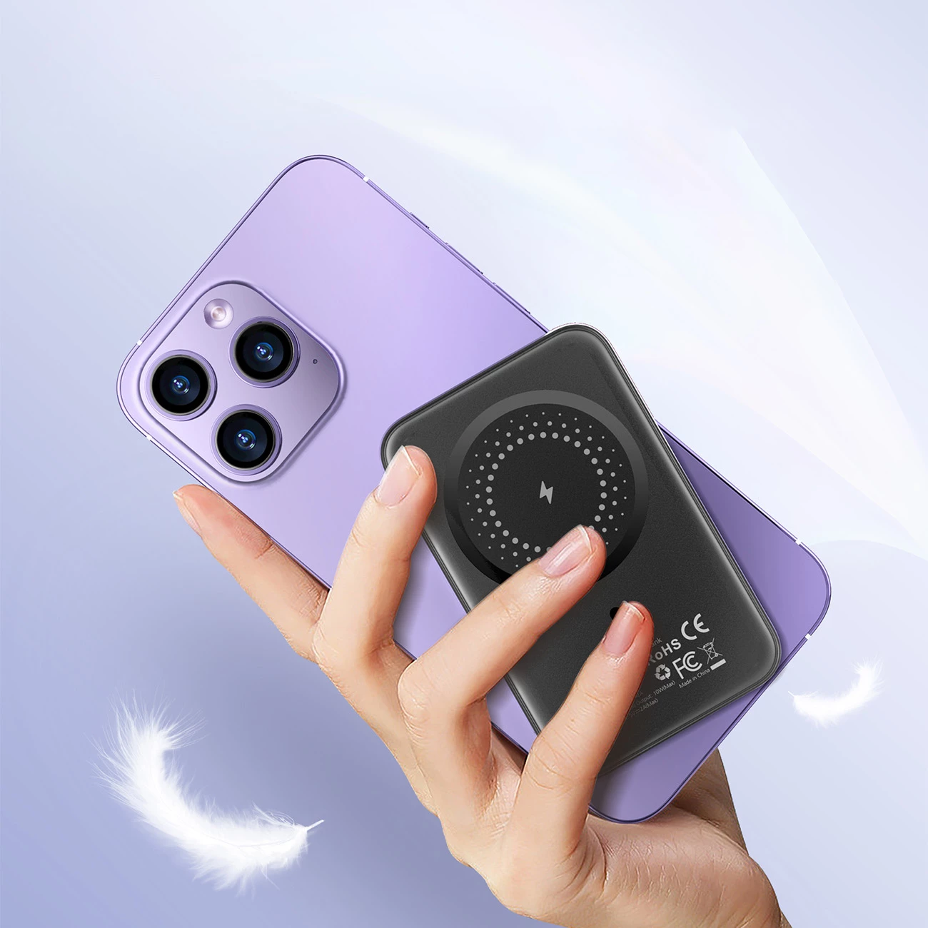 Powerbank Choetech B655 mini, 5000mAh, MagSafe, argjendtë