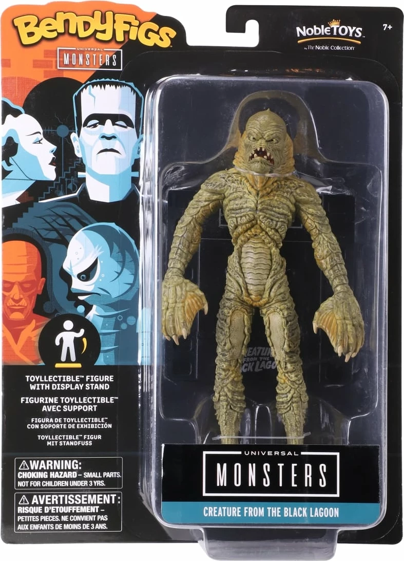 Figurinë e lakueshme NOBLE COLLECTION Bendyfigs Creature from the Black Lagoon 19 cm, jeshile
