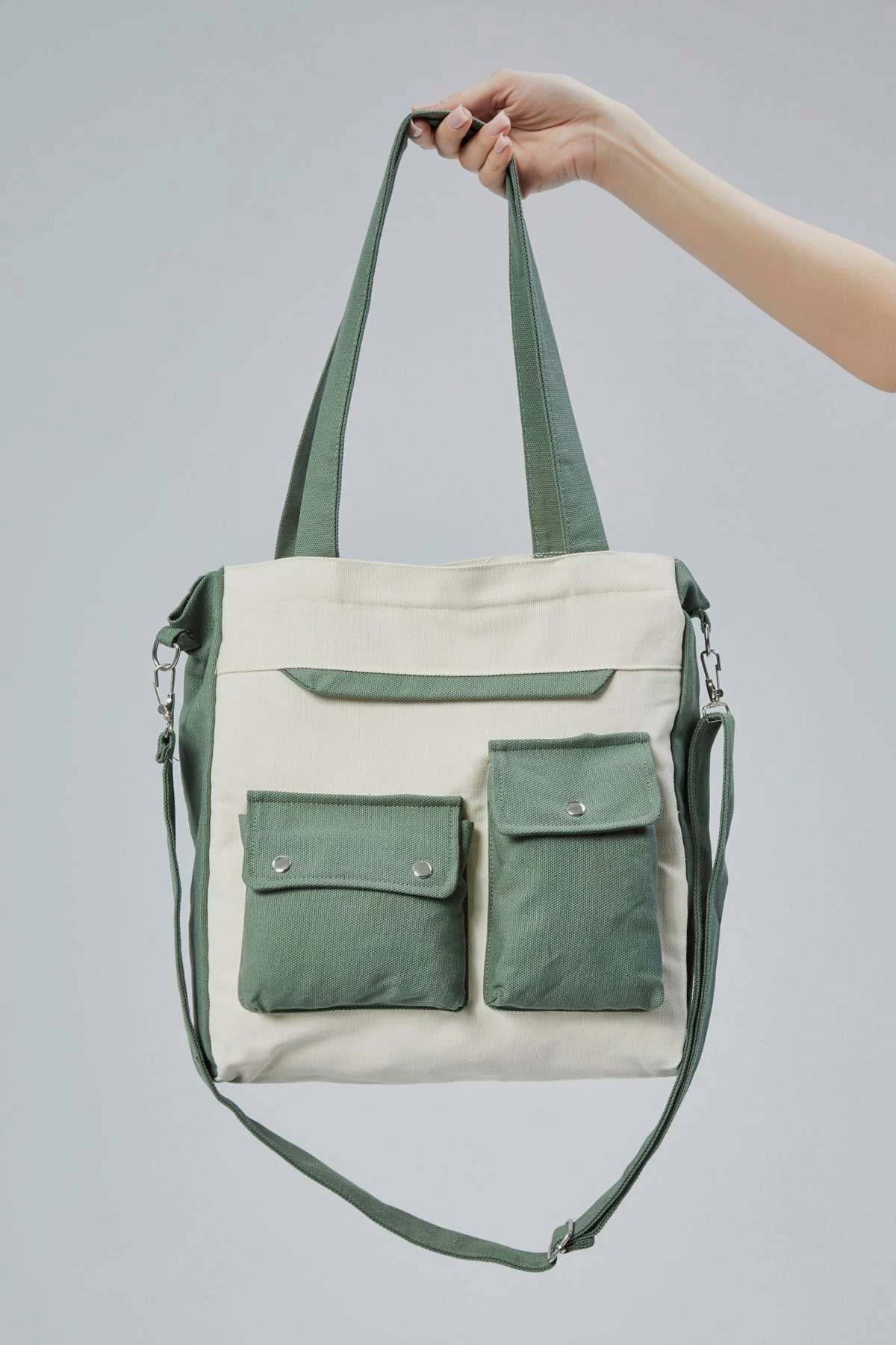Çantë tote Zoozie Bags, e gjelbër, 2355