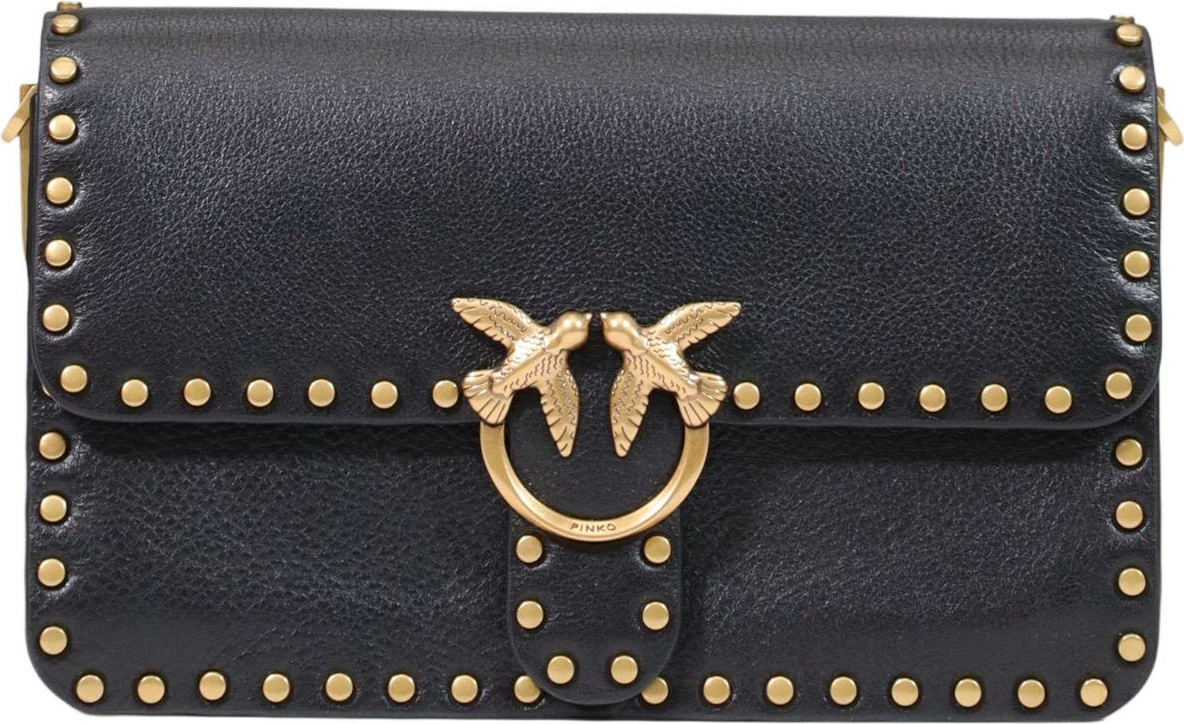 Çantë krahu Pinko Love One Slouchy MN Studs SMA 107665, për femra, e zezë