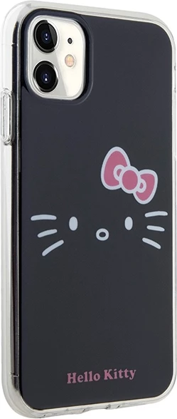 Mbështjellës Hello Kitty IML Kitty Face për iPhone 11/XR, i zi