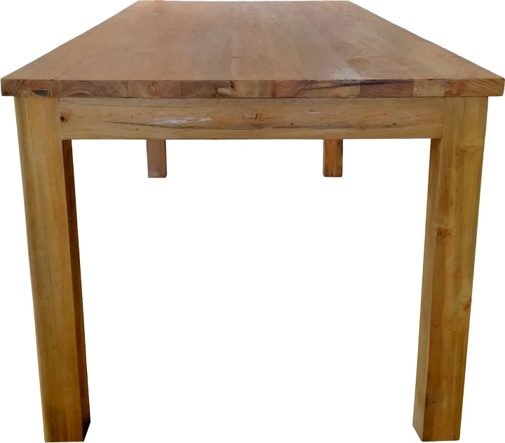 Tavolinë Wooly dru tik, hije natyrale, 220x90x75cm