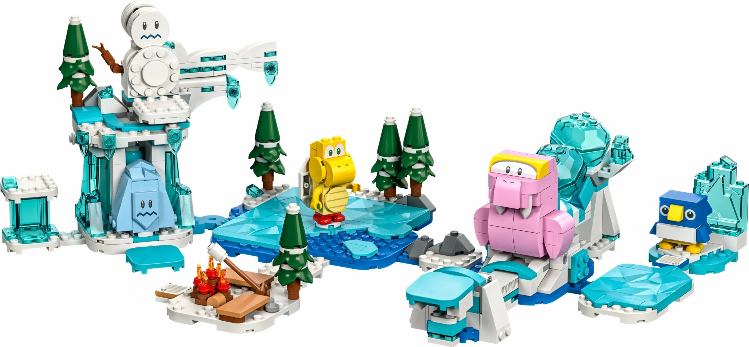 Set ndërtimi LEGO Super Mario Fliprus Snow Adventure Expansion, 567 pjesë, shumëngjyrësh