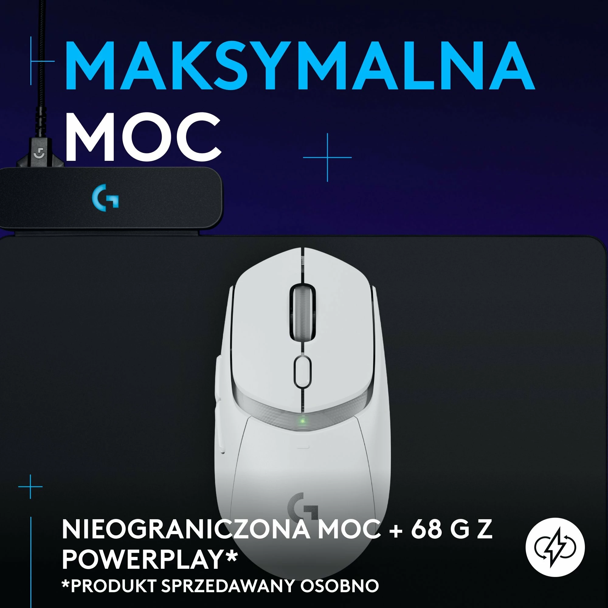 Maus Logitech G309 LIGHTSPEED 910-007207, Wireless 2.4GHz/Bluetooth/USB, HERO 25K 25600 DPI, 6 butona, 86 g, i bardhë