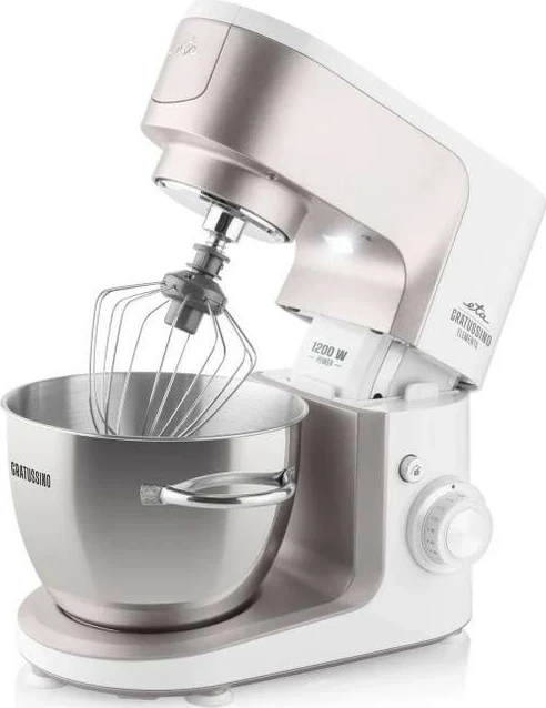 Procesor ushqimi ETA Gratussino III Elements 302390, 4.5L, 1200W, argjendtë