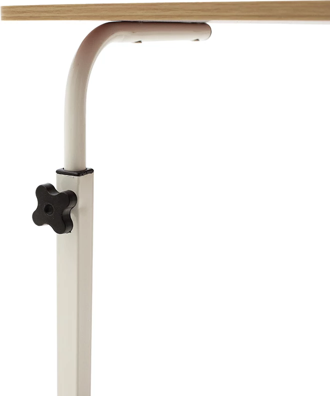 Tavolinë metalike për kompjuter Piper MDF, ngjyrë lisi të çelur, 60x40x69-90cm