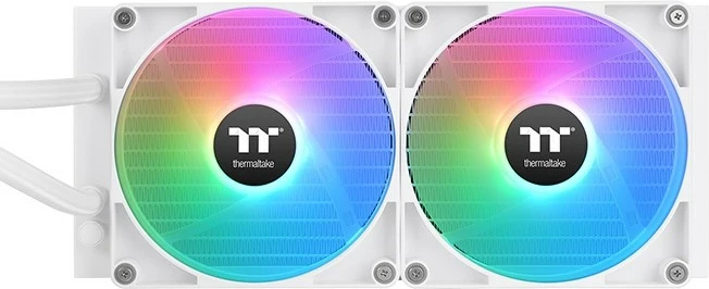 Ftohës i lëngshëm gjithë-në-një Thermaltake TH280 V2 ARGB Snow, 14 cm, 84.32 cfm, Bardhë