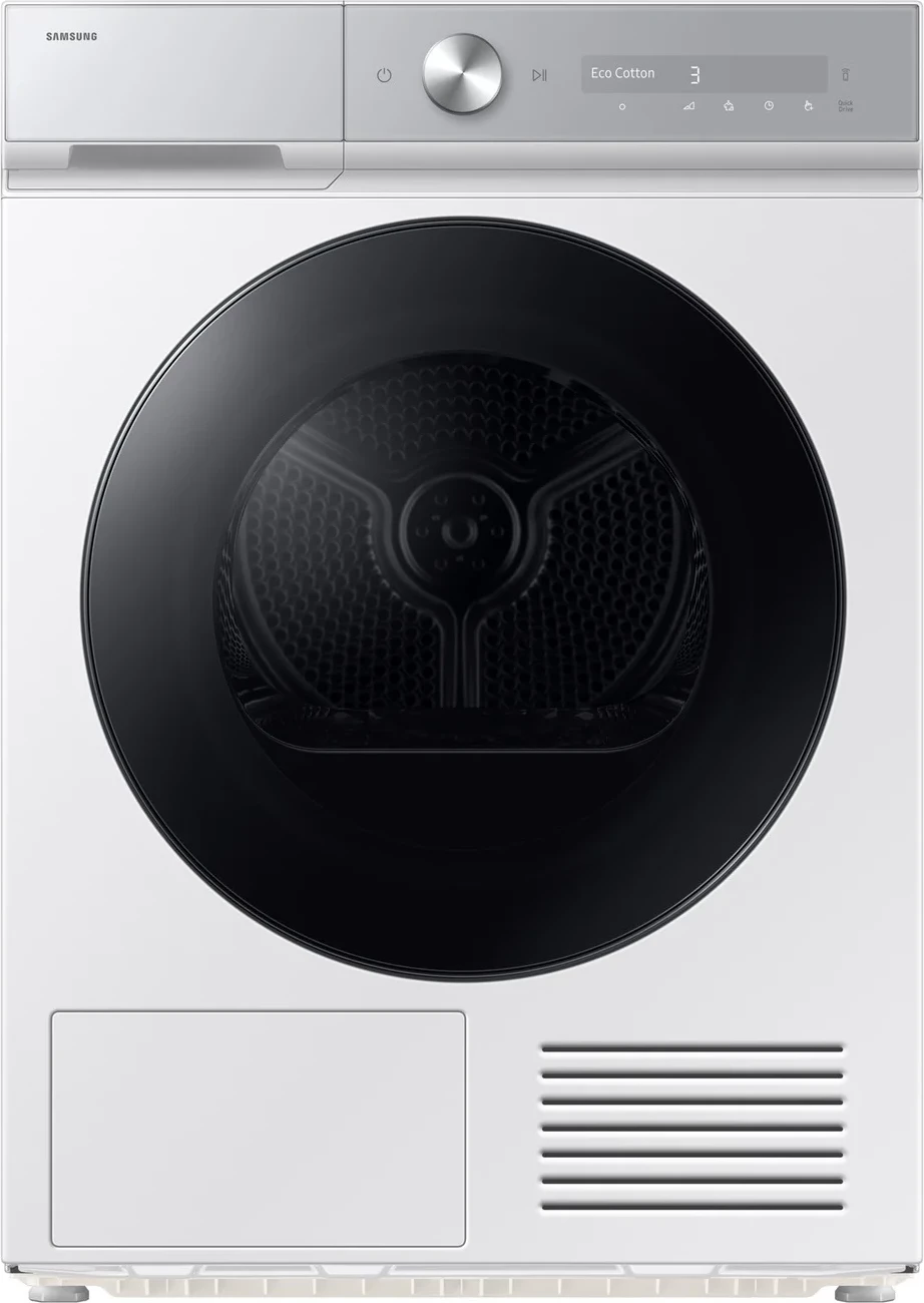 Tharëse rrobash, Samsung DV90DB8845GHU4 BESPOKE, 9 kg, klasë energjie A, pompë nxehtësie, AI Control, e bardhë