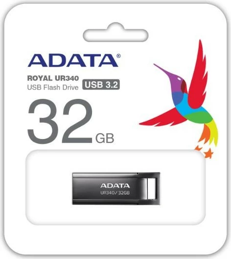 Pendrive Adata UR340, 32GB, USB 3.2 Gen1, e zezë