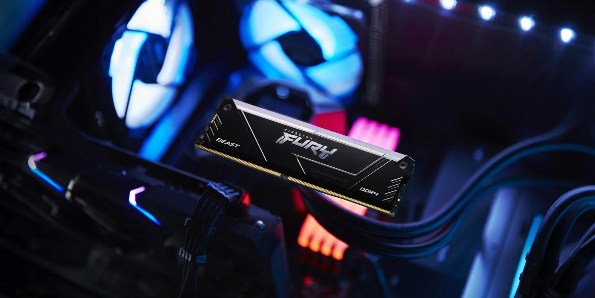 RAM Memorje Kingston FURY 16GB 3600MT/s DDR4 CL17 Beast RGB