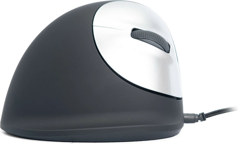 Maus R-Go HE ergonomik për dorë të djathtë, USB, 2400 DPI, i zi/argjendtë