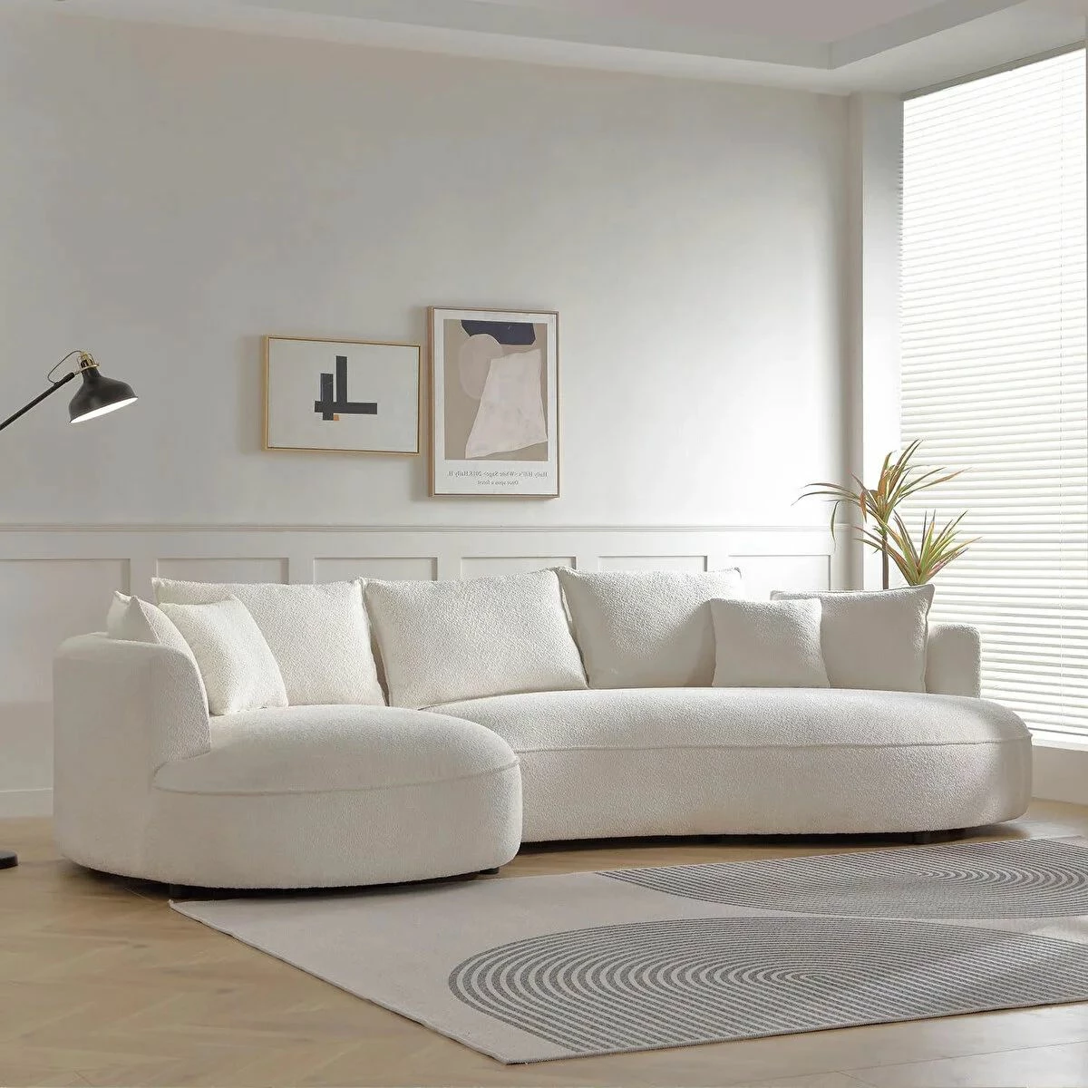 Këndare Venedik, e bardhë, Atelier del Sofa, majtas