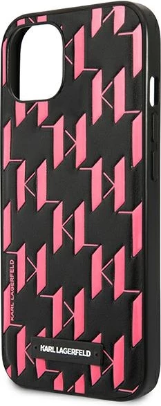 Mbështjellës Karl Lagerfeld KLHCP13SMNMP1P për iPhone 13 mini, hardcase, rozë
