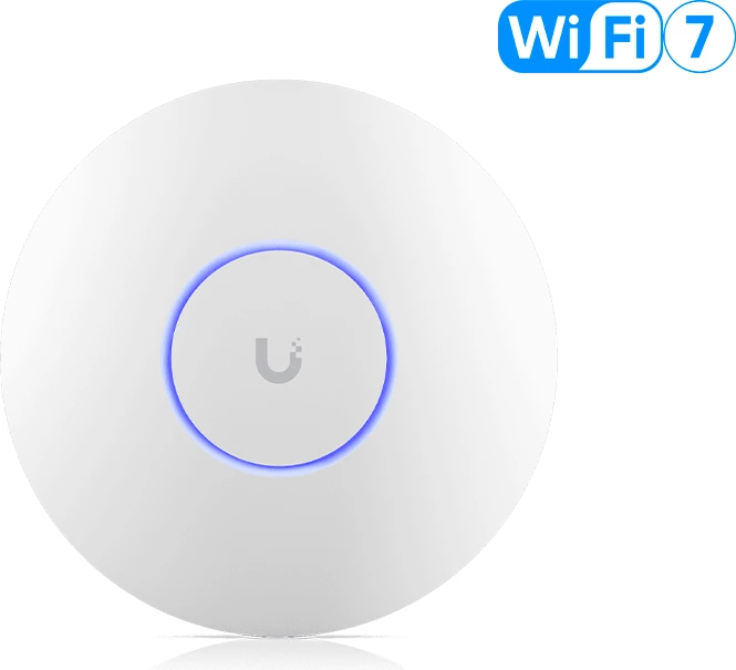 Access Point UniFi 7 Pro Max, WiFi 7, 8 spatial streams, 2.5 GbE, i bardhë