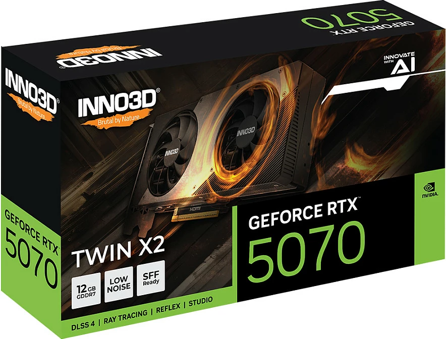 Inno3D RTX 5070 TWIN X2 12GB 12GB GDDR7, Kartele Grafike